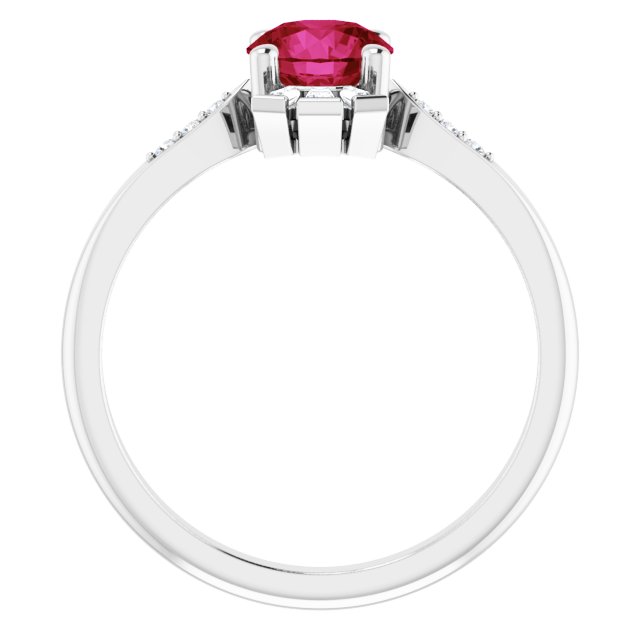14k-white-lab-grown-ruby-&-1/6-ctw-natural-diamond-ring