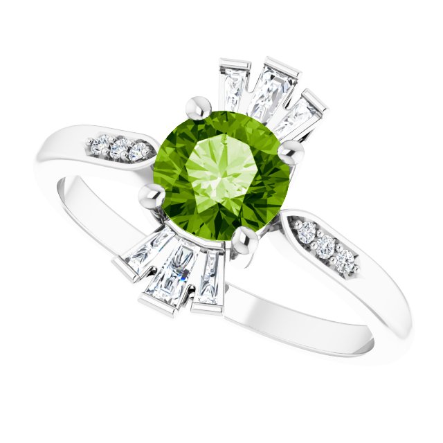 14k-white-natural-peridot-&-1/6-ctw-natural-diamond-ring