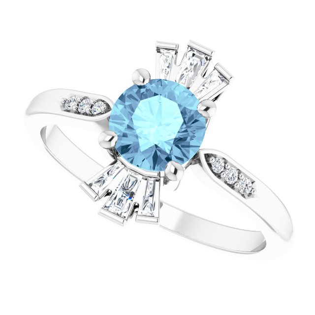 14k-white-natural-aquamarine-&-1/6-ctw-natural-diamond-ring