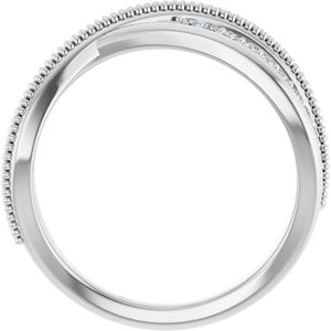 1/5 ct Diamond Criss-Cross Ring