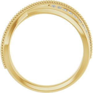 1/5 ct Diamond Criss-Cross Ring