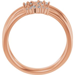 1/3 ct Diamond Negative Space Ring