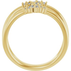 1/3 ct Diamond Negative Space Ring
