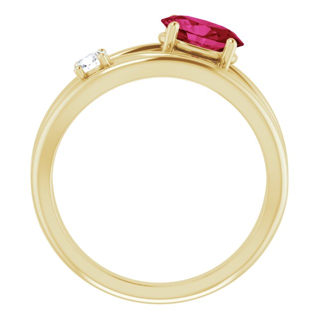 14k-yellow-lab-grown-ruby-&-1/10-ctw-natural-diamond-ring