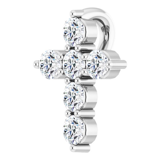 14k-white-1/6-ctw-natural-diamond-cross-pendant