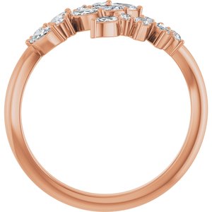 1/2 ct Diamond Bypass Ring