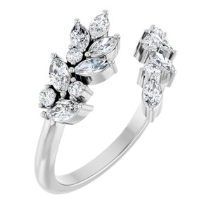 1/2 ct Diamond Bypass Ring