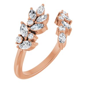 1/2 ct Diamond Bypass Ring