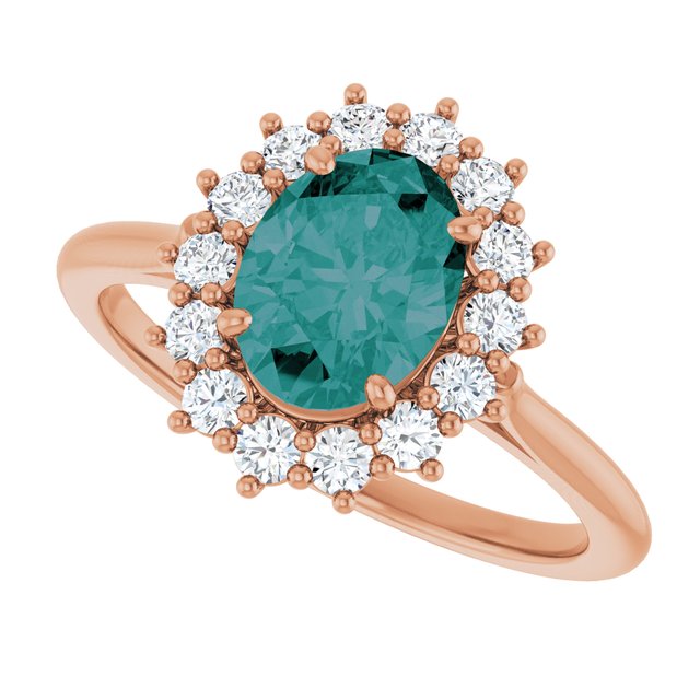 14k-rose-lab-grown-alexandrite-&-3/8-ctw-natural-diamond-ring