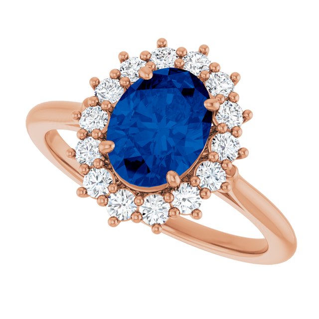 14k-rose-lab-grown-blue-sapphire-&-3/8-ctw-natural-diamond-ring