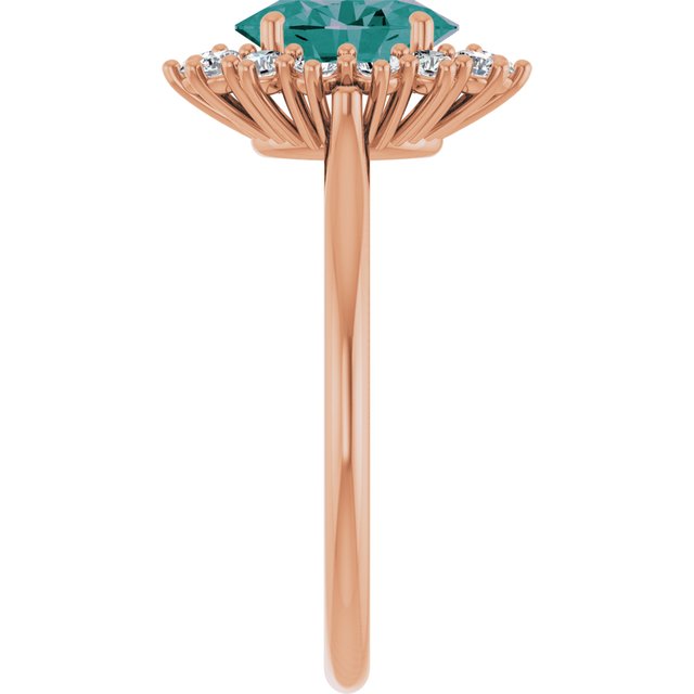 14k-rose-lab-grown-alexandrite-&-3/8-ctw-natural-diamond-ring