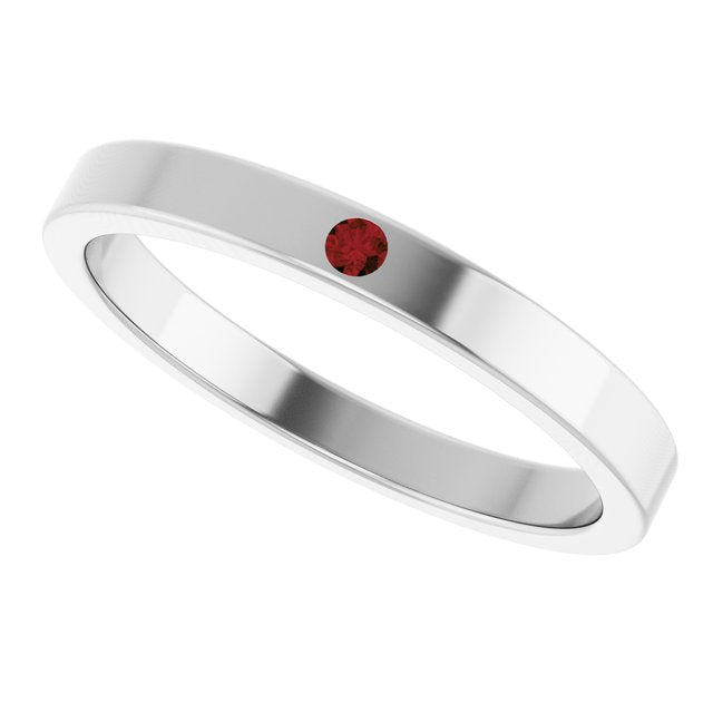 14k-white-natural-mozambique-garnet-family-stackable-ring