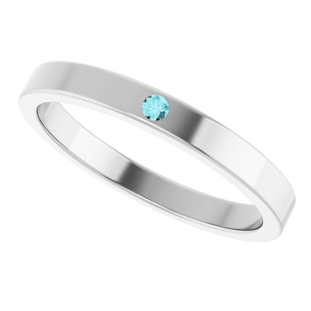 14k-white-natural-blue-zircon-family-stackable-ring