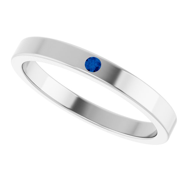 14k-white-natural-blue-sapphire-family-stackable-ring