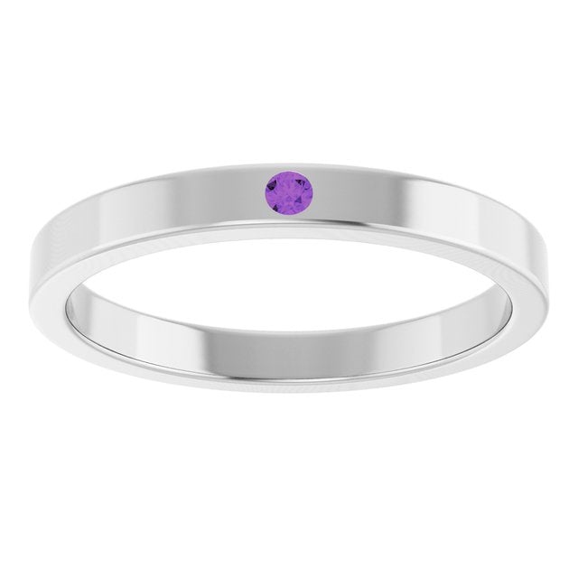 14k-white-natural-amethyst-family-stackable-ring