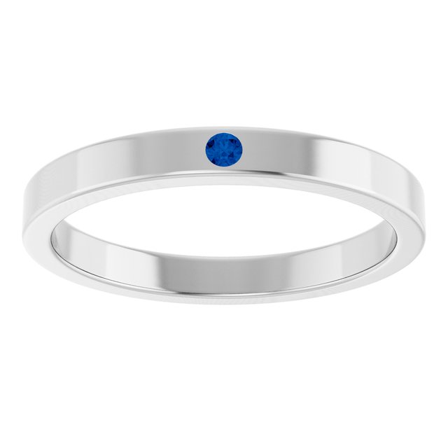 14k-white-natural-blue-sapphire-family-stackable-ring