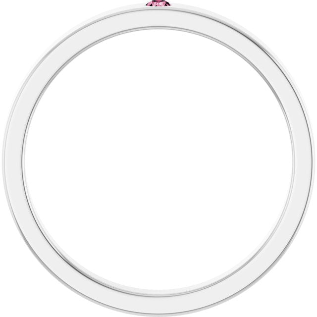 14k-white-natural-pink-tourmaline-family-stackable-ring