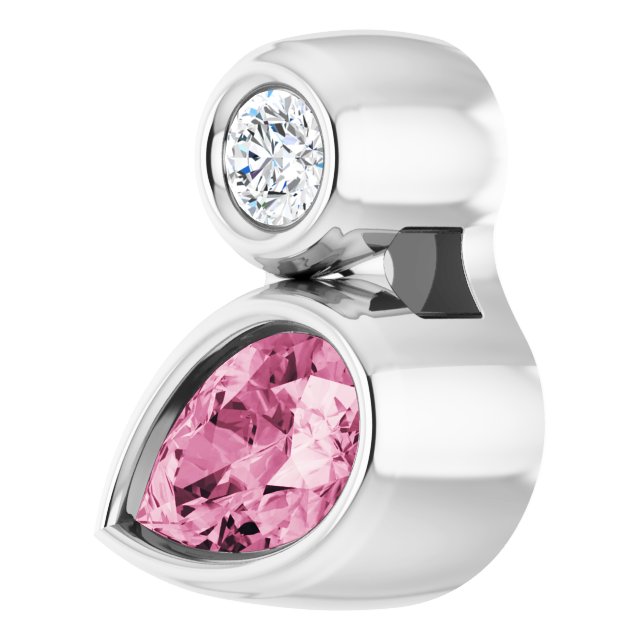 sterling-silver--pear-natural-pink-tourmaline-&-.03-ct-natural-diamond-pendant