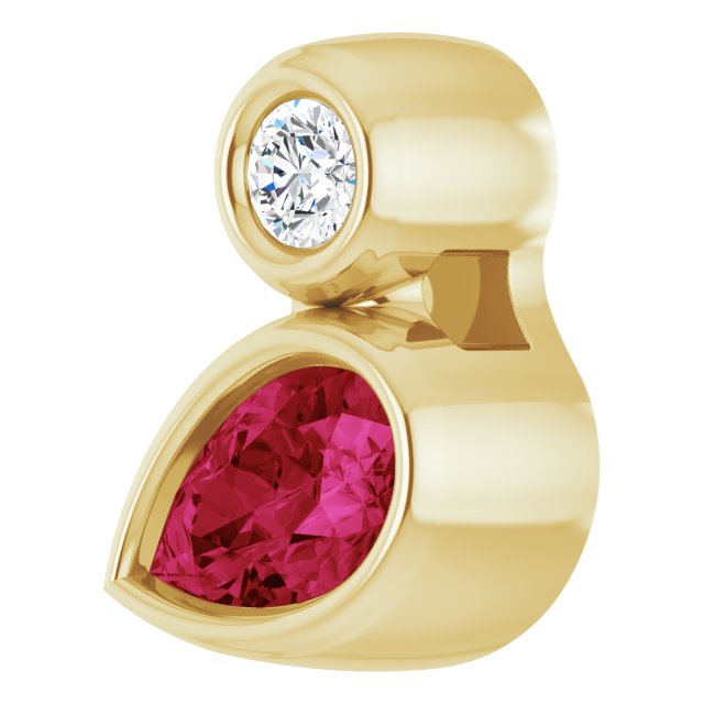 14k-yellow--pear-natural-ruby-&-.03-ct-natural-diamond-pendant