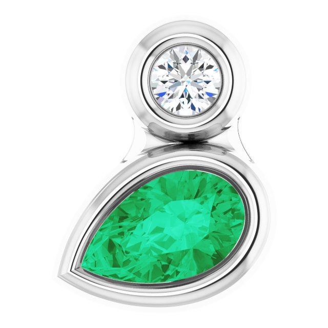 14k-white--pear-natural-emerald-&-.03-ct-natural-diamond-pendant