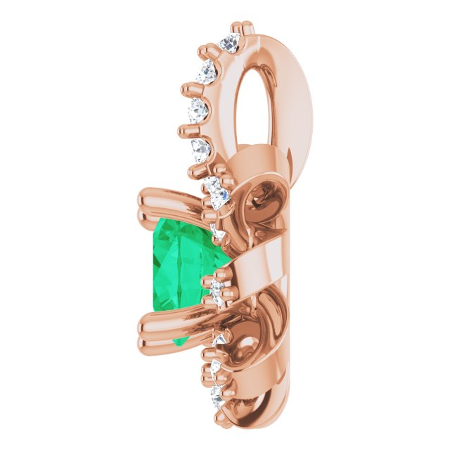 14k-rose-natural-emerald-&-.07-ctw-natural-diamond-halo-style-pendant