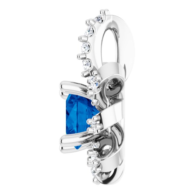 14k-white-lab-grown-blue-sapphire-&-.07-ctw-natural-diamond-halo-style-pendant