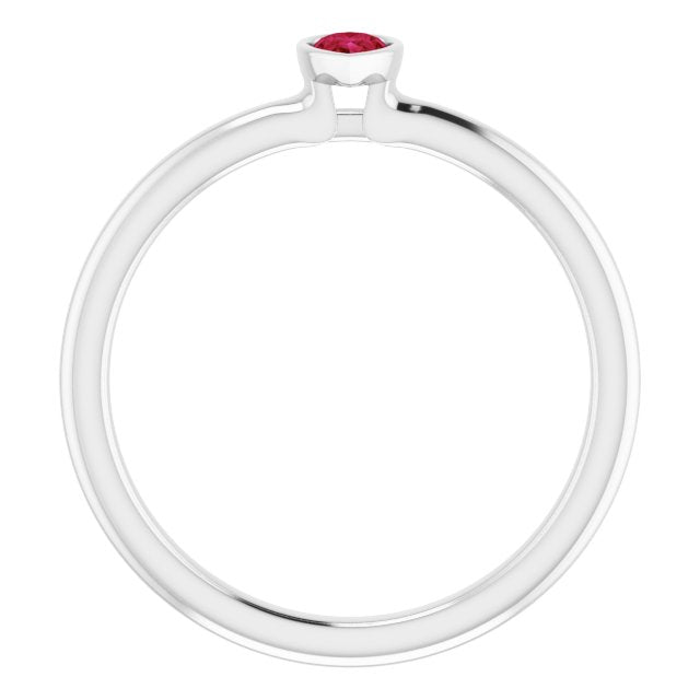 14k-white-natural-ruby-stackable-ring