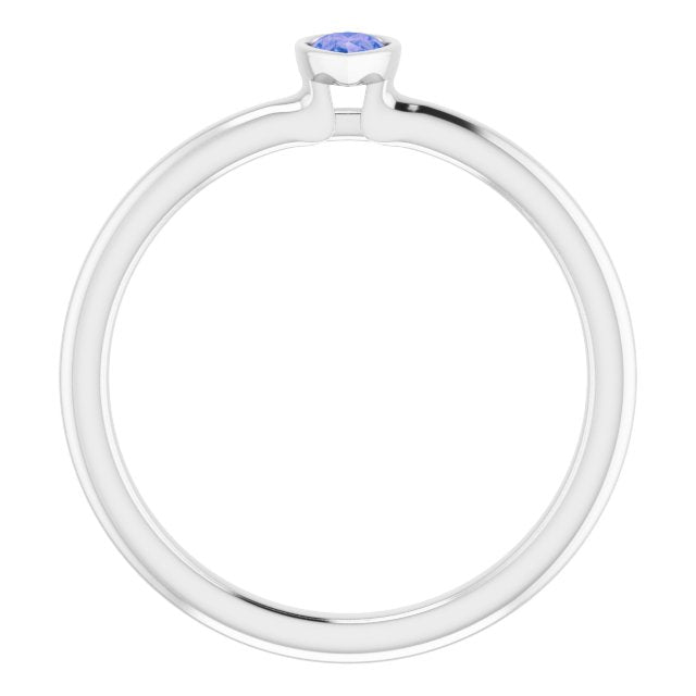 sterling-silver-natural-tanzanite-stackable-ring