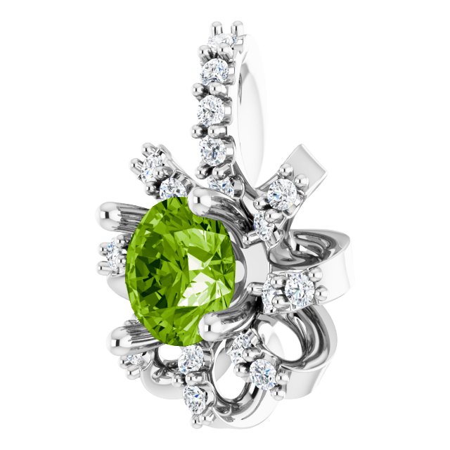 sterling-silver-natural-peridot-&-.07-ctw-natural-diamond-halo-style-pendant