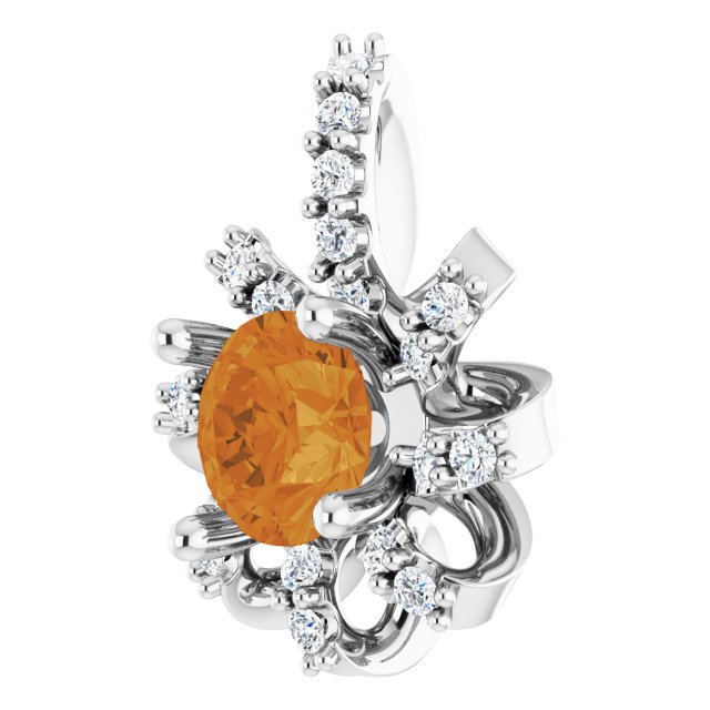 14k-white-natural-citrine-&-.07-ctw-natural-diamond-halo-style-pendant