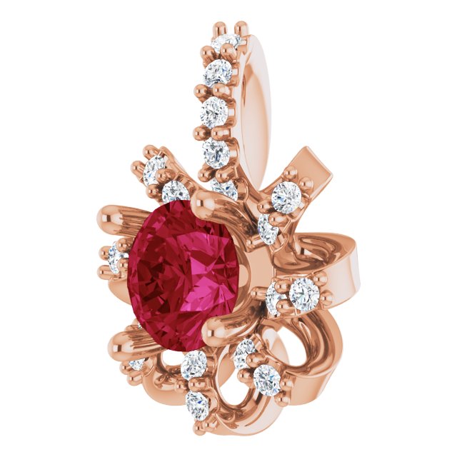 14k-rose-lab-grown-ruby-&-.07-ctw-natural-diamond-halo-style-pendant