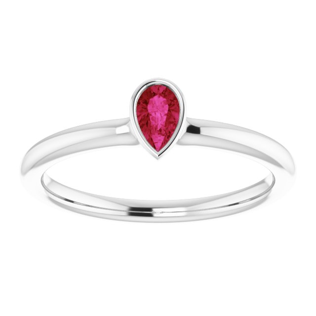 14k-white-natural-ruby-stackable-ring