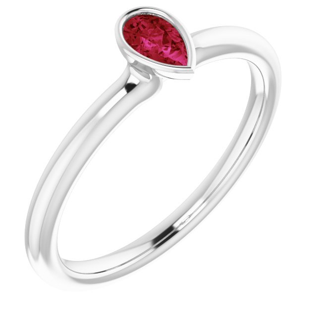 14k-white-natural-ruby-stackable-ring