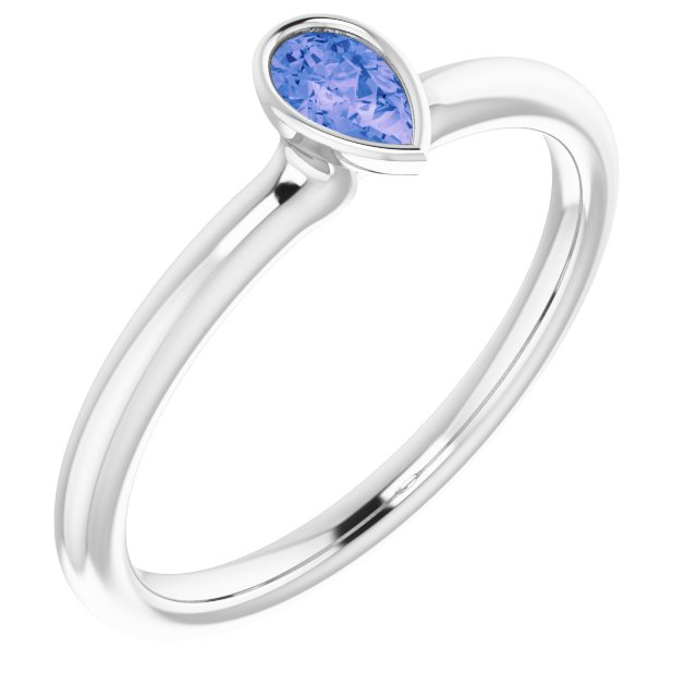 sterling-silver-natural-tanzanite-stackable-ring