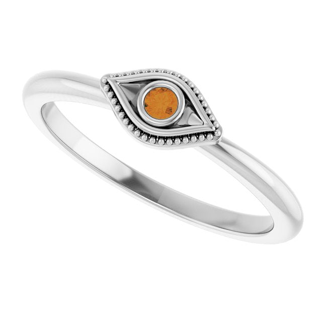 14k-white-natural-citrine-stackable-evil-eye-ring