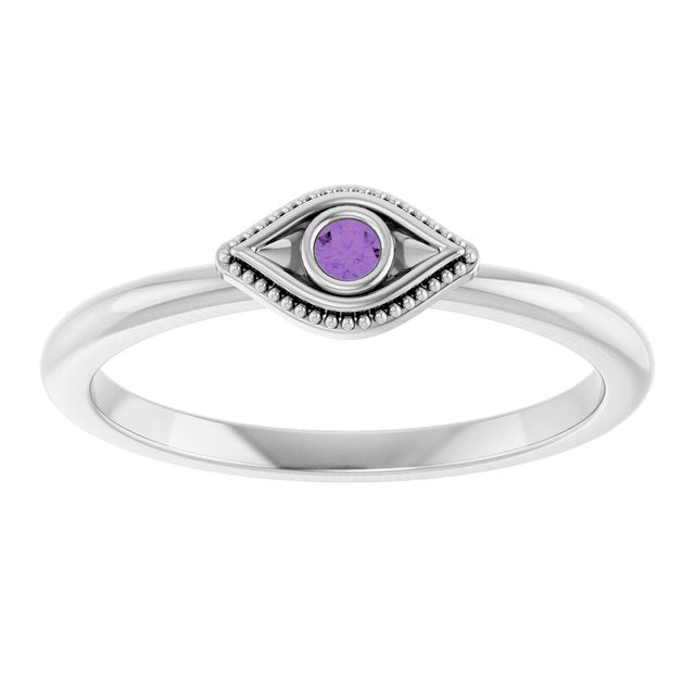 sterling-silver-natural-amethyst-stackable-evil-eye-ring