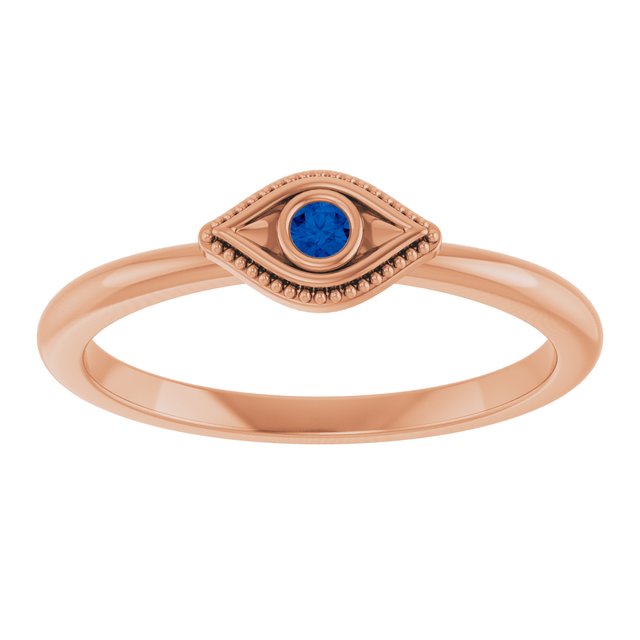 14k-rose-lab-grown-blue-sapphire-stackable-evil-eye-ring