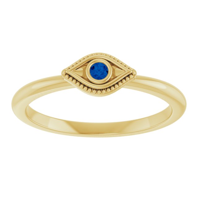 14k-yellow-natural-blue-sapphire-stackable-evil-eye-ring