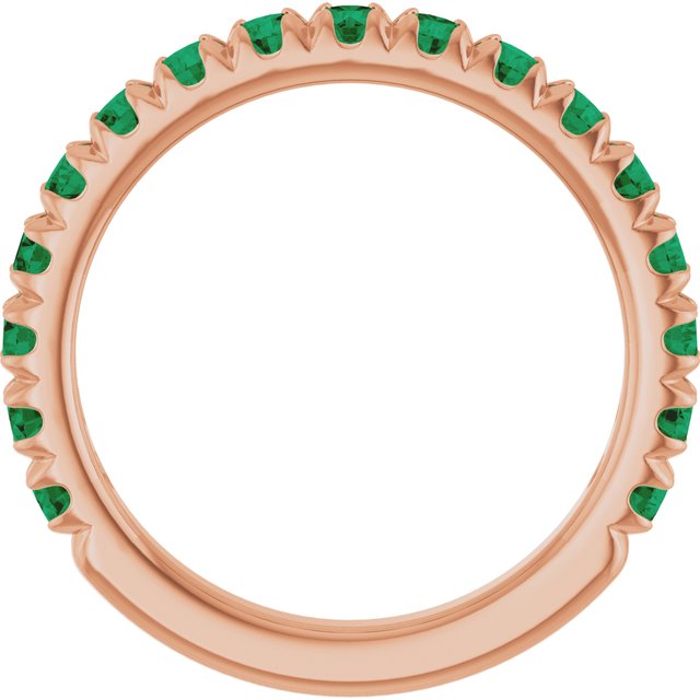 14k-rose-gold-lab-grown-emerald-french-set-anniversary-band