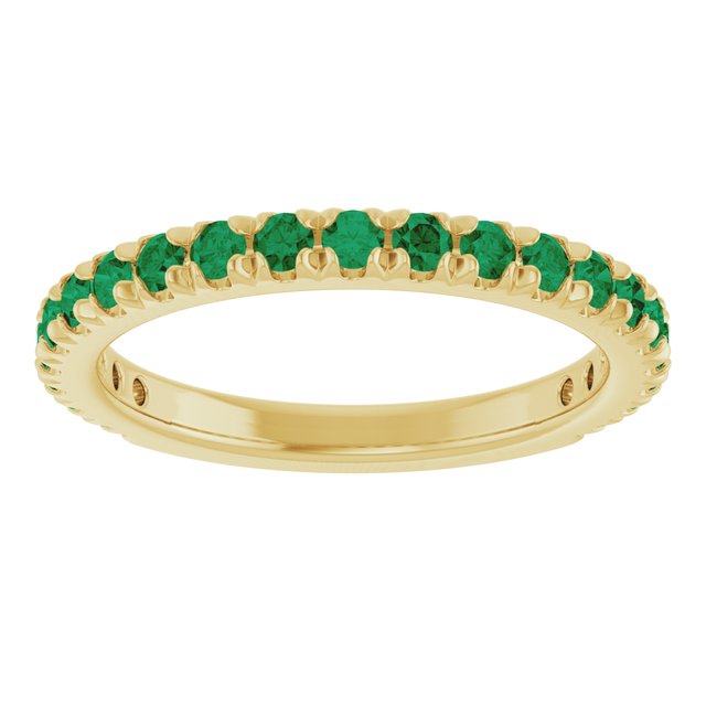 14k-yellow-gold-lab-grown-emerald-french-set-anniversary-band