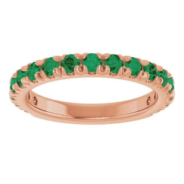14k-rose-gold-lab-grown-emerald-french-set-anniversary-band