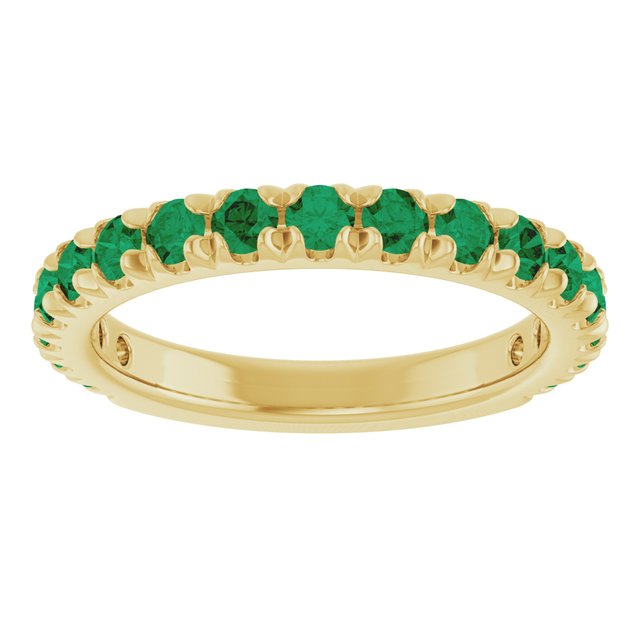 14k-yellow-gold-lab-grown-emerald-french-set-anniversary-band