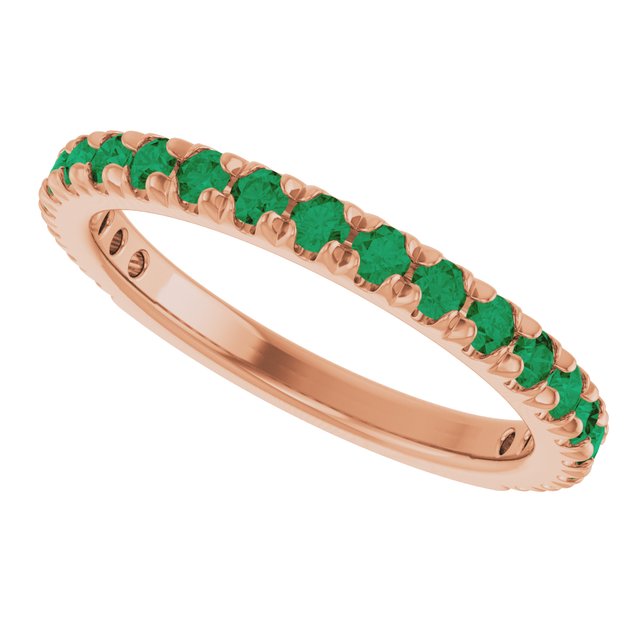 14k-rose-gold-lab-grown-emerald-french-set-anniversary-band