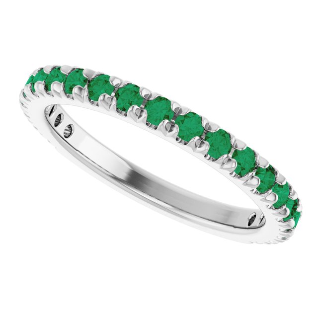 14k-white-gold-lab-grown-emerald-french-set-anniversary-band