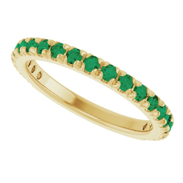 14k-yellow-gold-lab-grown-emerald-french-set-anniversary-band