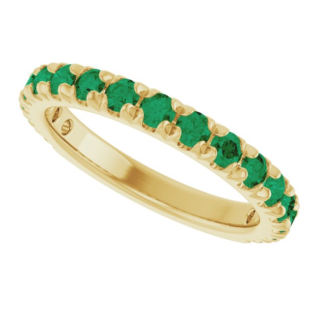 14k-yellow-gold-lab-grown-emerald-french-set-anniversary-band