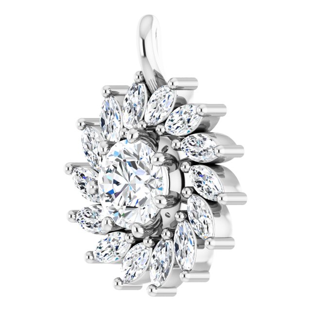 sterling-silver-natural-white-sapphire-&-5/8-ctw-natural-diamond-halo-style-pendant
