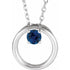 14k-white-lab-grown-blue-sapphire-circle-16-18"-necklace