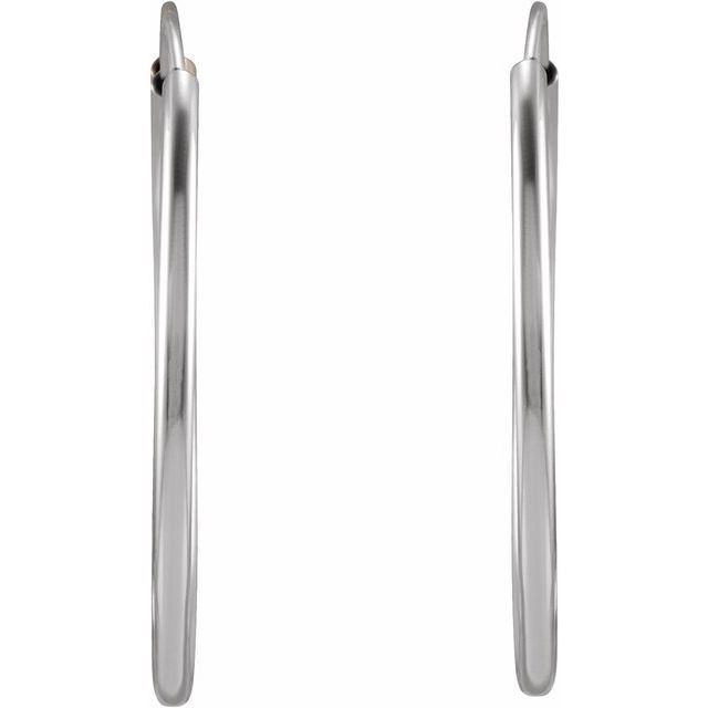 14k-white-gold-flexible-endless-tube--hoop-earrings