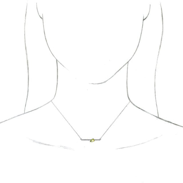 sterling-silver-natural-peridot-&-1/10-ctw-natural-diamond-18"-necklace
